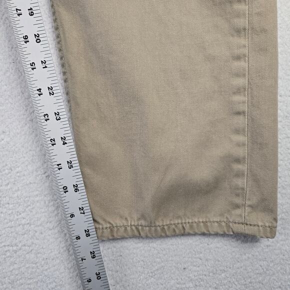 Levis 505 Jeans Mens 36x30 Khaki Straight Regular Fit 100% Cotton Zip (34x28) - Picture 9 of 9